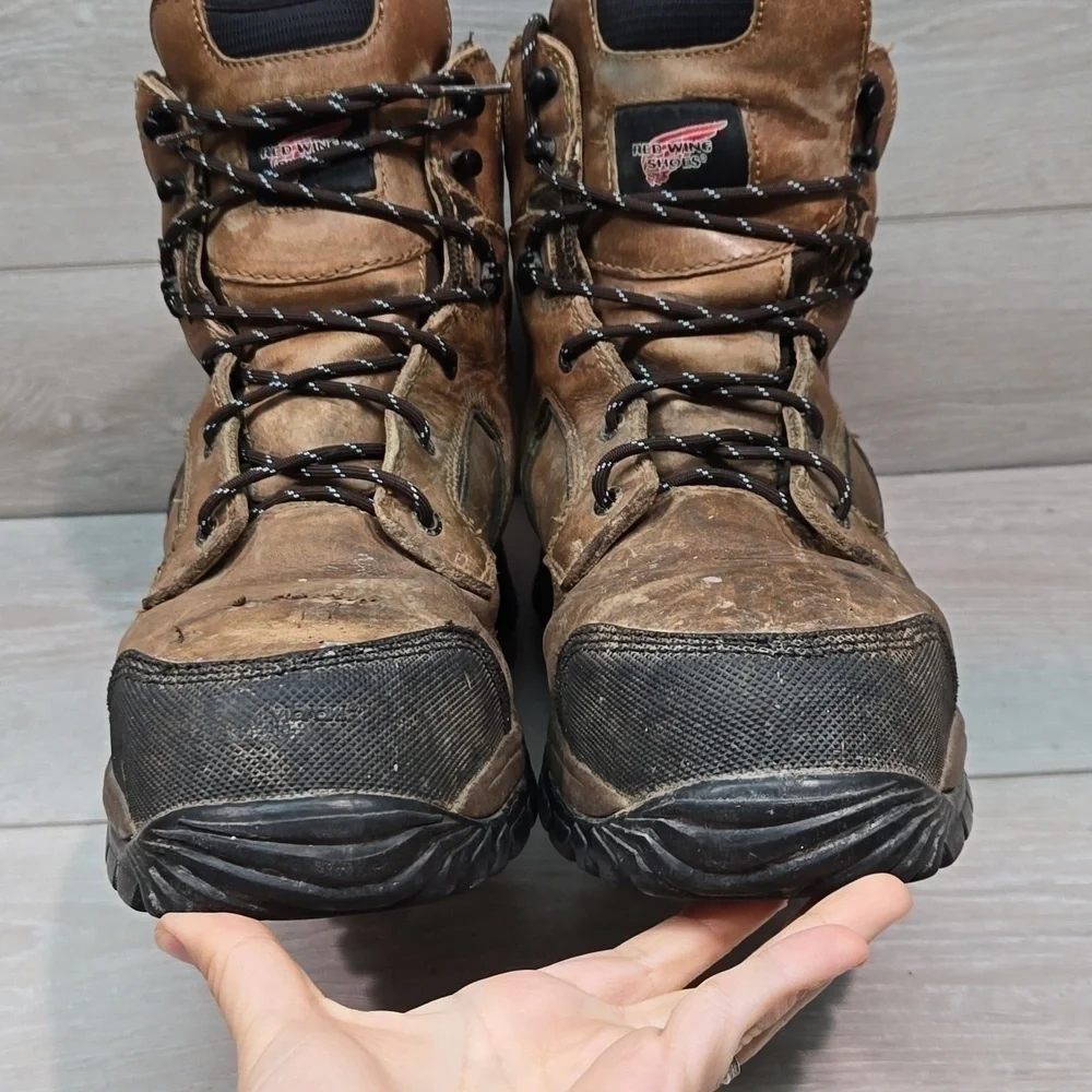 Red Wing Shoes Mens 2401 Steel Toe High Sneakers Leather Boots shoes sz 12D